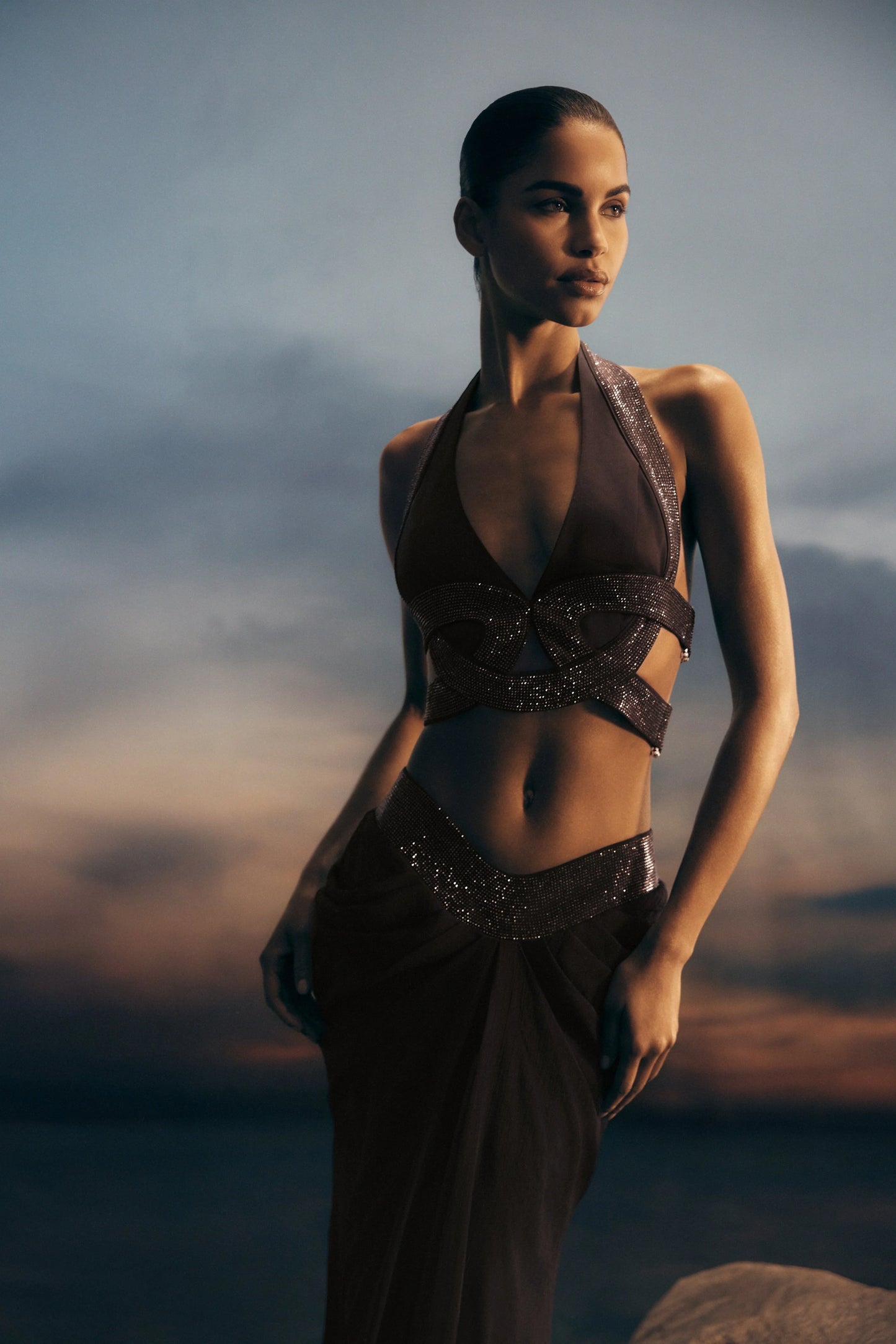 Halter Top - Dark Chocolate