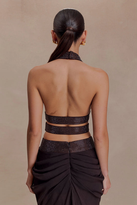 Halter Top - Dark Chocolate