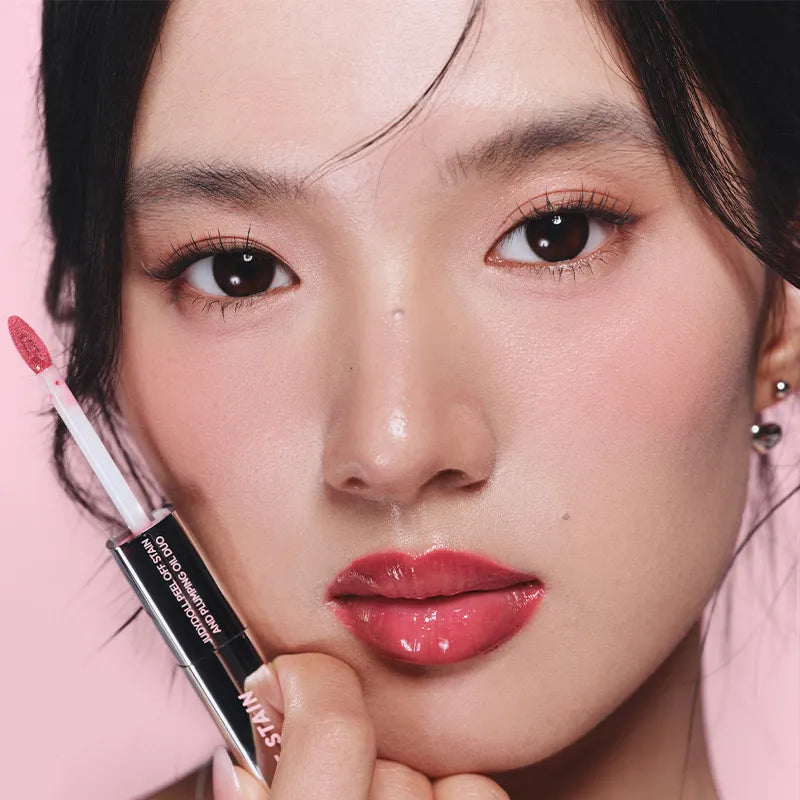LipLock Duo Peel Off Stain & Plumping Gloss