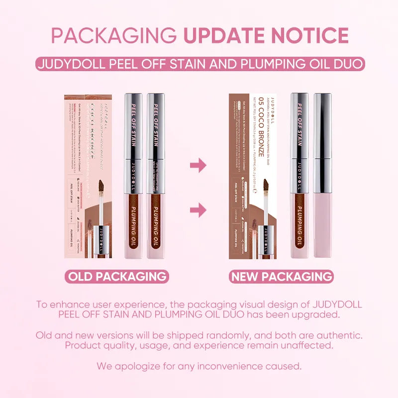LipLock Duo Peel Off Stain & Plumping Gloss