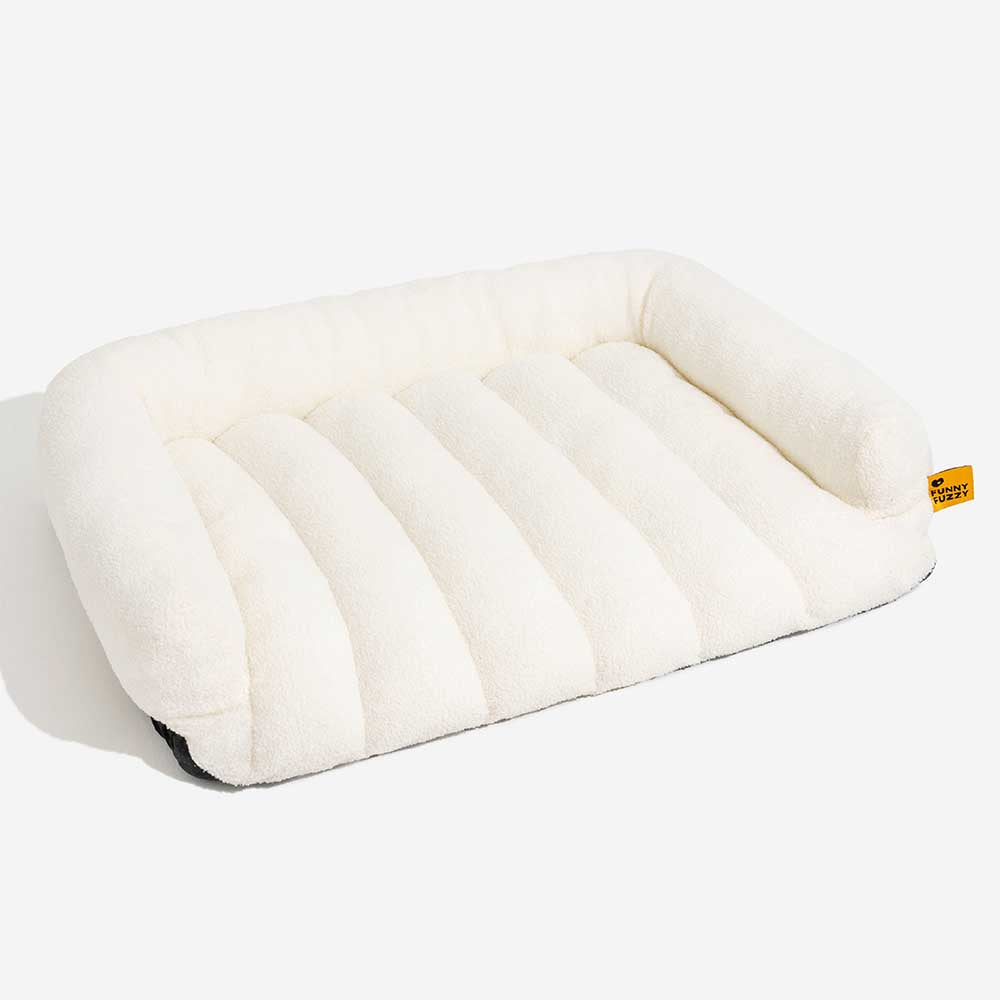 CloudNest Plush Bolster Dog Bed