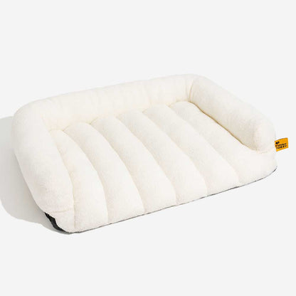 CloudNest Plush Bolster Dog Bed