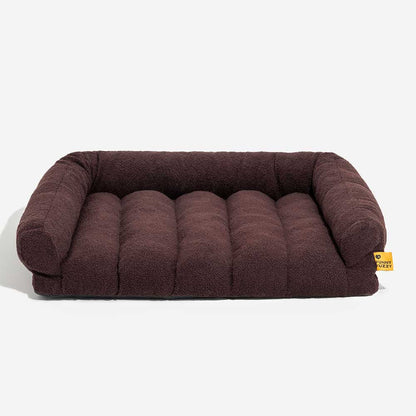 CloudNest Plush Bolster Dog Bed