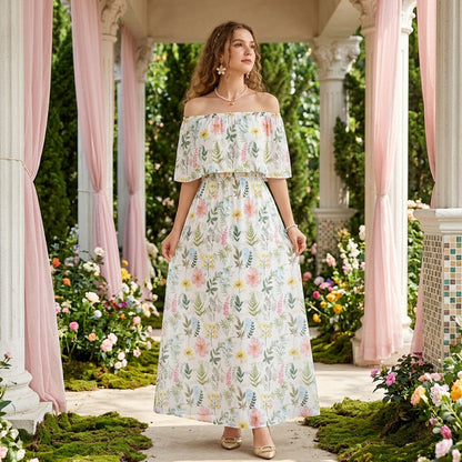 CurveBloom Maxi Dress