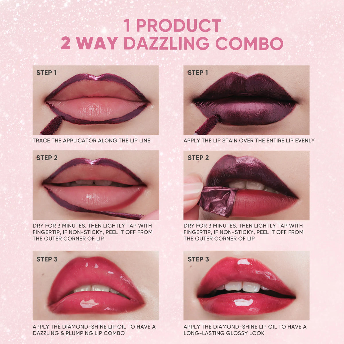 LipLock Duo Peel Off Stain & Plumping Gloss