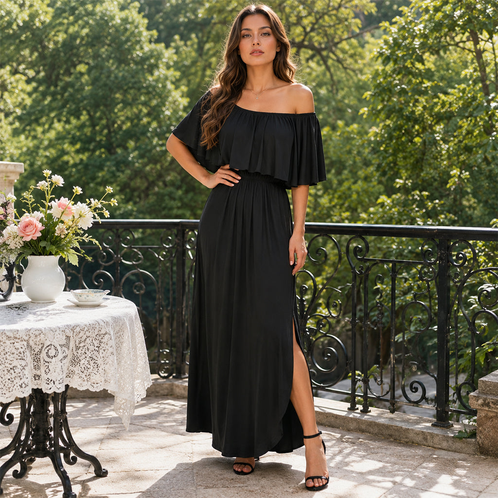 CurveBloom Maxi Dress