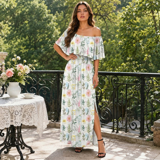 CurveBloom Maxi Dress