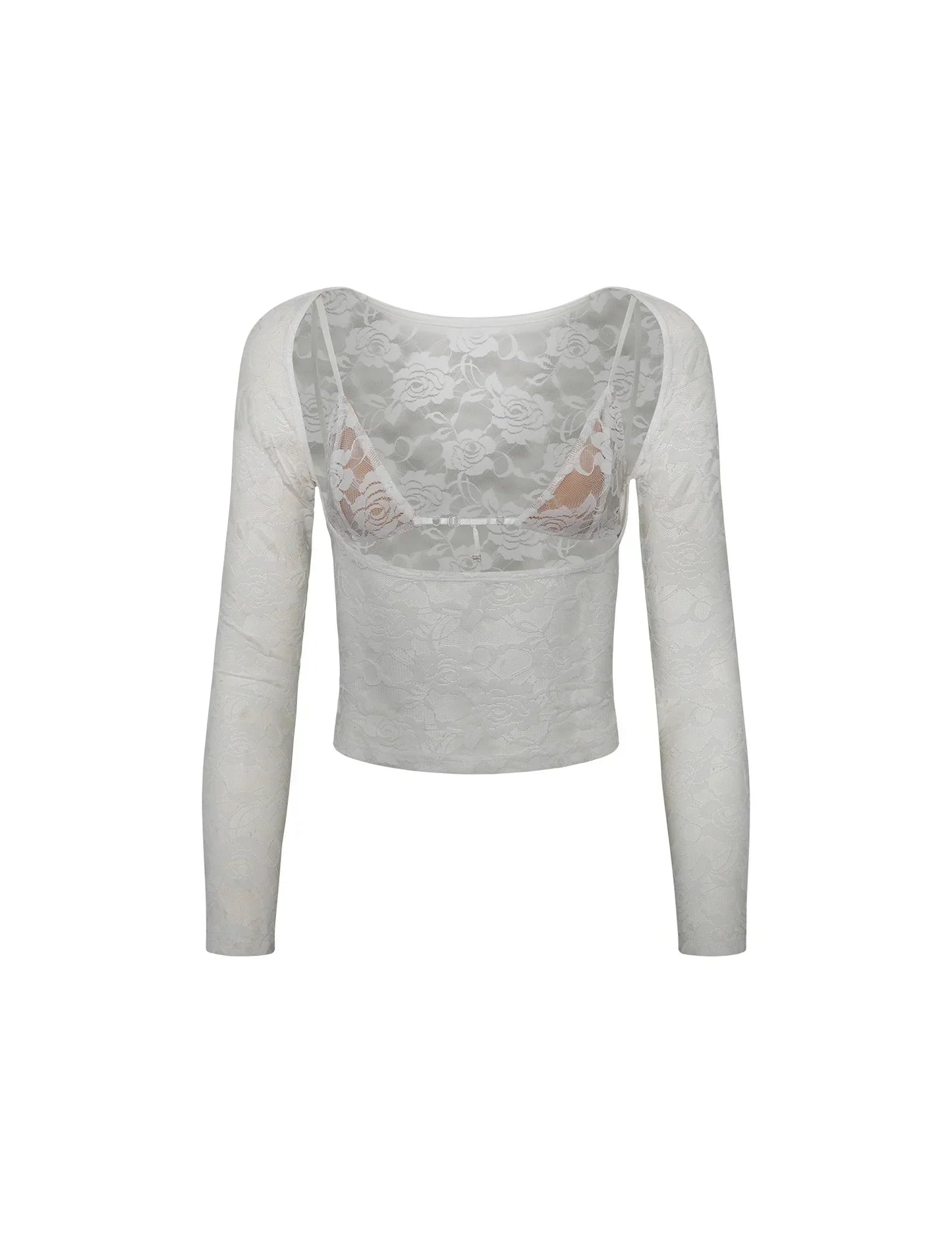 Tempt™ Floral Lace Cut-Out Top