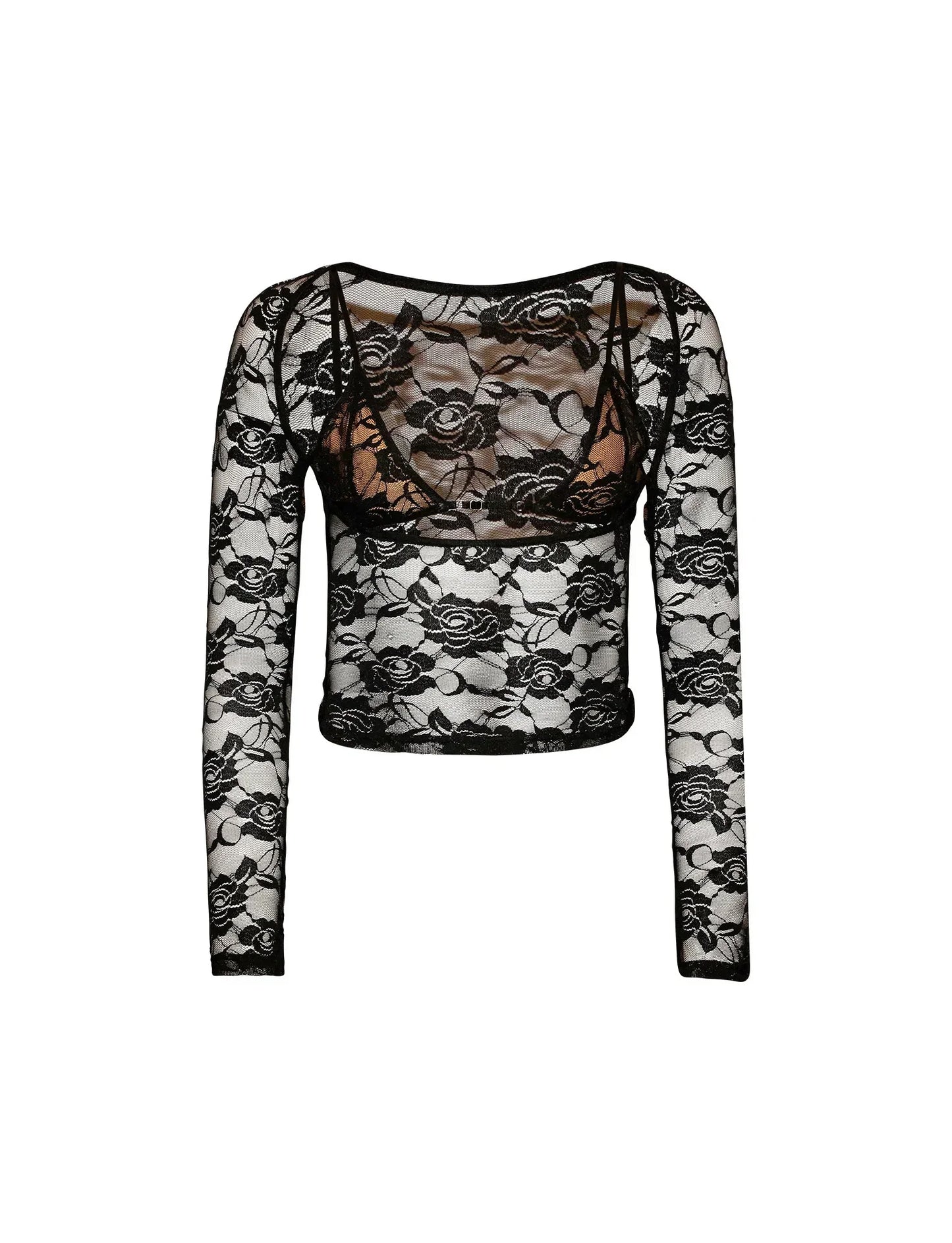 Tempt™ Floral Lace Cut-Out Top